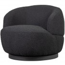 WOOLLY ROTERENDE LENESTOL I BOUCLESTOFF - ANTRASITGRÅ thumbnail