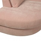 Vtwonen FAMILY 1-SEAT ELEMENT ROUND CORNER LEFT WOVEN FABRIC PINK thumbnail