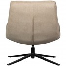 WOOOD MAUDI SWIVEL ARMCHAIR IN POLYESTER FABRIC - NATURAL  thumbnail