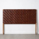 Sengegavl teak treskinn 160x5x120 thumbnail