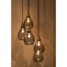 Waterfall hengende lampe glass sort thumbnail
