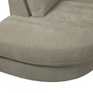 Vtwonen FAMILY 1-SEAT ELEMENT ROUNDCORNER LEFT WOVENFABRIC WARMGREY thumbnail