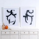 2stk, Abstrakt, håndmalt lerret 70x80  thumbnail