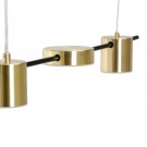 Taklampe svart-gull metall 70x10x9 thumbnail