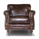 Classic leather Conner 1-Seater dark brown  thumbnail