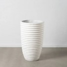 VASE WHITE FIBER CEMENT DECORATION 72 X 72 X 100 CM thumbnail