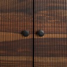 WARDROBE BROWN-BLACK WOOD ROOM 90 X 40 X 150 CM SKU. 612967 thumbnail
