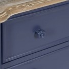 AUXILIARY FURNITURE BLUE WOOD 80 X 45 X 60 CM thumbnail