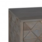 Skjenk i grått tre og metall 153x41x85 thumbnail