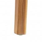 DENZZO Lenestol brunt teak tre skinn 69x82x82 thumbnail