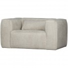 WOOOD BEAN ARMCHAIR IN EXTRA DURABLE POLYESTER FABRIC - NATURAL COLOR thumbnail