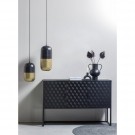 WOOOD Tirsa hengelampe 46 cm metall sort messing thumbnail