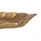 2stk, FIGURE LEAVE GOLD POLYRESIN DECORATION 29 X 16 X 3 thumbnail