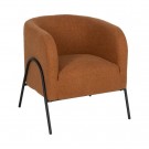 ARMCHAIR TERRACOTTA FABRIC-METAL ROOM 68 X 66 X 74 CM . 614514 thumbnail