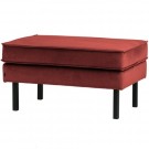 WOOOD RODEO HOCKER ON LEGS VELVET CHESTNUT thumbnail