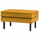 WOOOD RODEO HOCKER ON LEGS VELVET OCHRE thumbnail