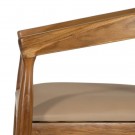Spisestol natur-beige teak tre-skinn 54x51x70 thumbnail