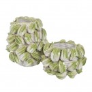 VASE GREEN-WHITE CERAMIC DECORATION 32 X 32 X 37 CM thumbnail