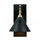ZETA vegglampe i messing og matt sort. thumbnail