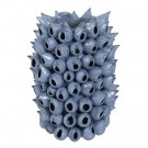 VASE BLUE CERAMIC DECORATION 34 X 34 X 45 CM thumbnail