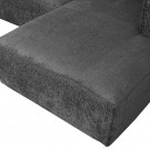 WOOOD BEAN CORNER SOFA RIGHT STRUCTURE VELVET CLOUD SKY thumbnail