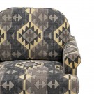 Lenestol svart-taupe velvet tre 91x90x95 thumbnail