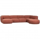 WOOOD POLLY SOFA U-SHAPE RIGHT PINK thumbnail