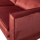WOOOD RODEO CHAISE LONGUE LEFT VELVET CHESTNUT thumbnail