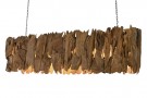 CEILING LAMP TEAK IRON 160X30X40 HECHO A MANO LA-217895 thumbnail