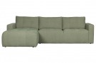 Vtwonen BAR CHAISE LONGUE WOVEN FABRIC LEFT GREEN thumbnail