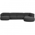 WOOOD POLLY SOFA U-SHAPE RIGHT GREY thumbnail