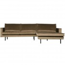 WOOOD RODEO CHAISE LONGUE RIGHT VELVET TAUPE thumbnail