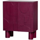 WOOOD NOTICE CABINET WOOD Expresso eller Burgunder thumbnail