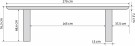 Durban ovalt 230 x 105cm spisebord thumbnail