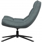 WOOOD MAUDI SWIVEL ARMCHAIR IN POLYESTER - COLOR: LIGHT STONE BLUE thumbnail