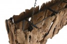 CEILING LAMP TEAK IRON 160X30X40 HECHO A MANO LA-217895 thumbnail