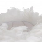 FLOOR LAMP WHITE-GOLD FEATHER LIGHTING 50 X 50 X 154 CM thumbnail