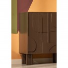WOOOD NOTICE CABINET WOOD Expresso eller Burgunder thumbnail