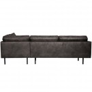 WOOOD RODEO CORNER SOFA RIGHT BLACK thumbnail