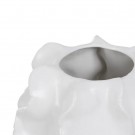 VASE WHITE CERAMIC DECORATION 26 X 26 X 38 CM thumbnail