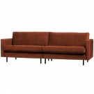 WOOOD RODEO CLASSIC SOFA 3-SEATER VELVET RUST thumbnail