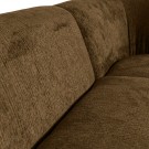WOOOD SLOPING CORNER SOFA RIGHT STRUCTURE VELVET BRASS thumbnail