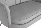 SPRAY sofa i polyester med metall ben  130X77X83 GRÅ thumbnail