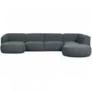 WOOOD POLLY SOFA U-SHAPE RIGHT BLUE/GREEN thumbnail