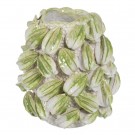 VASE GREEN-WHITE CERAMIC DECORATION 32 X 32 X 37 CM thumbnail