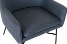 ARMCHAIR POLYESTER METAL 66X62X75 BLUE thumbnail