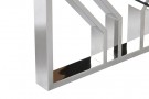 COFFEE TABLE STEEL GLASS 130X70X45 CHROMED thumbnail
