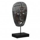 FIGURE MASK WOOD-IRON DECORATION 24 X 12 X 46 CM thumbnail