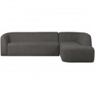 WOOOD SLOPING CORNER SOFA RIGHT GREY/BLACK MELANGE thumbnail