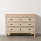 COMMODE NATURAL-CREAM WOOD 119,50 X 44,50 X 84 CM thumbnail